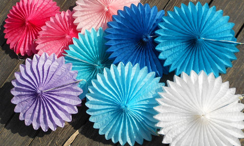 Paper pinwheel fans