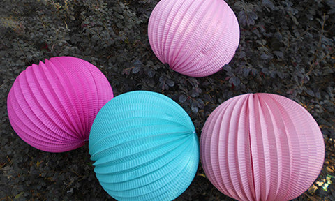 Watermelon / Accordion paper balls lanterns