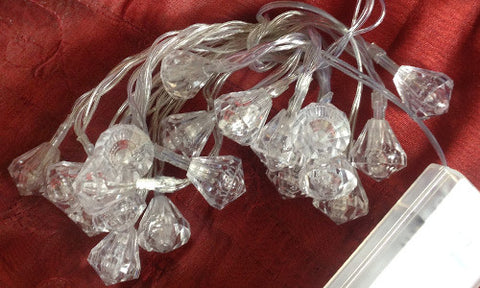 Diamond shape LED lights - battery operated