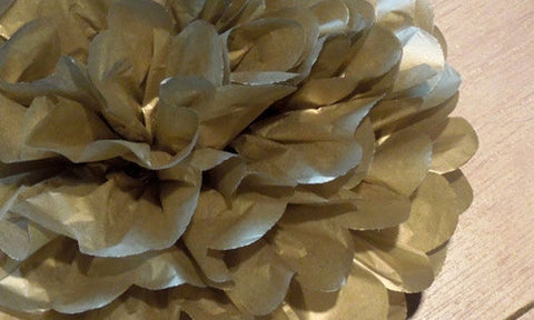 Paper flower pom poms